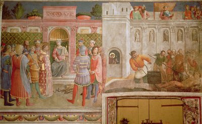 San Lorenzo davanti a Decio e il martirio di San Lorenzo da Fra Angelico
